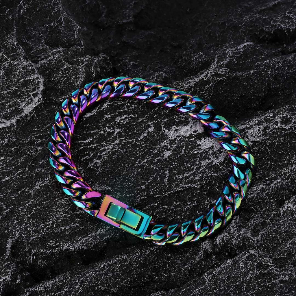 Rainbow stainless 2025 steel bracelet